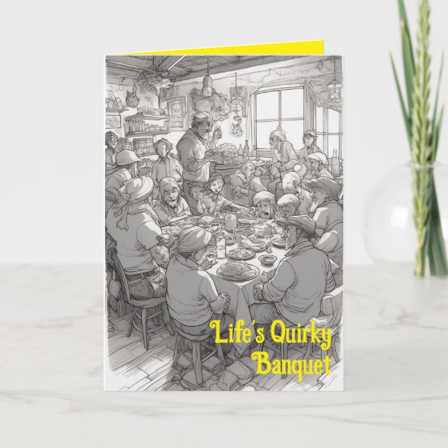 Die leichtsinnige Förderung des Banketts im Leben Karte (Vorderseite)