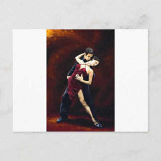 Die Leidenschaft von Tango Postkarte