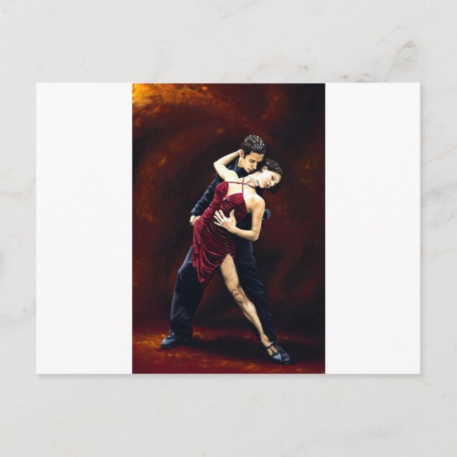 Die Leidenschaft von Tango Postkarte (Vorderseite)