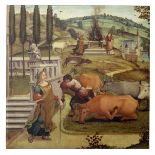 Die Leidenschaften von Pasiphae, Ehefrau von König Fliese