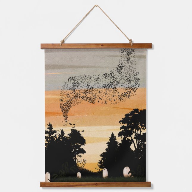 Die Leistung des Abends Wandteppich Mit Holzrahmen (Vorderseite)