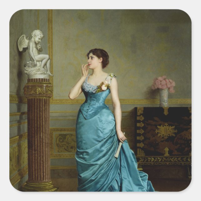 Die Leistung Quadratischer Aufkleber (Vorderseite)