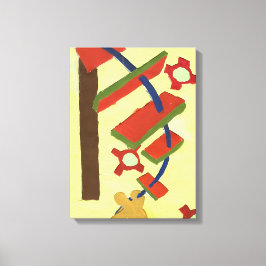 die Leiter hinaufsteigen Leinwanddruck