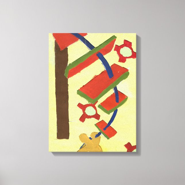 die Leiter hinaufsteigen Leinwanddruck (Vorderseite)