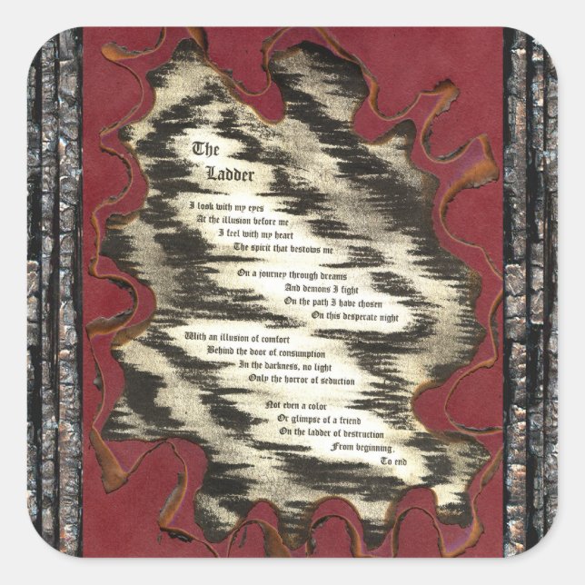 Die Leitung Quadratischer Aufkleber (Vorderseite)