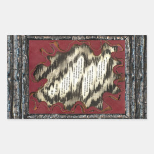 Die Leitung Rechteckiger Aufkleber