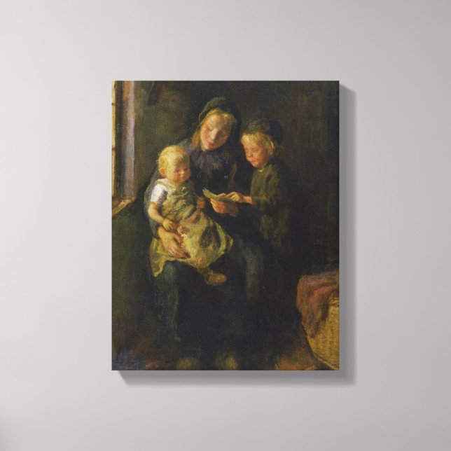 Die Lektion der Leser Leinwanddruck (Vorderseite)