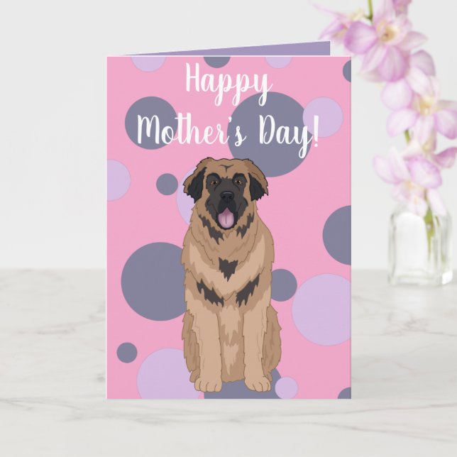 Die Leonberger-Card für den Muttertag Karte (Orchidee)