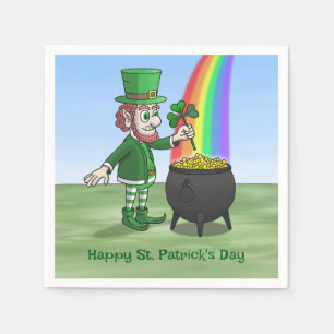 Die Leprechauns Frohen St. Patricks Tag Serviette