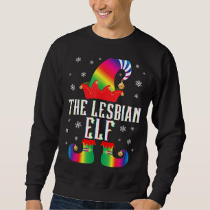 Die Lesbische Elf Matching Family Group Weihnachte Sweatshirt