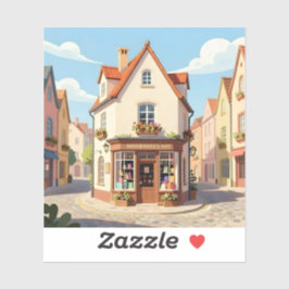 Die Lesecke - Quadratisches Vinyl Aufkleber