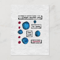 Die letzte Cupcake Postkarte