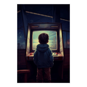 Die letzte Ebene Ein Retro-Arcade-Traum Poster