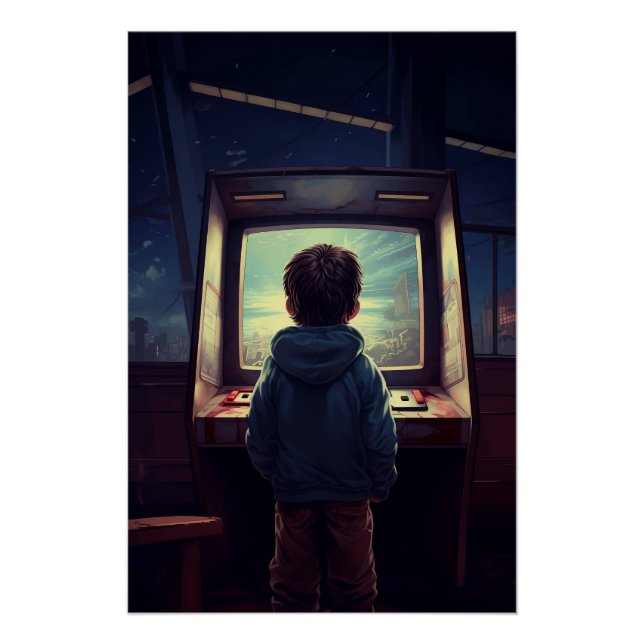 Die letzte Ebene | Ein Retro-Arcade-Traum Poster (Vorderseite)