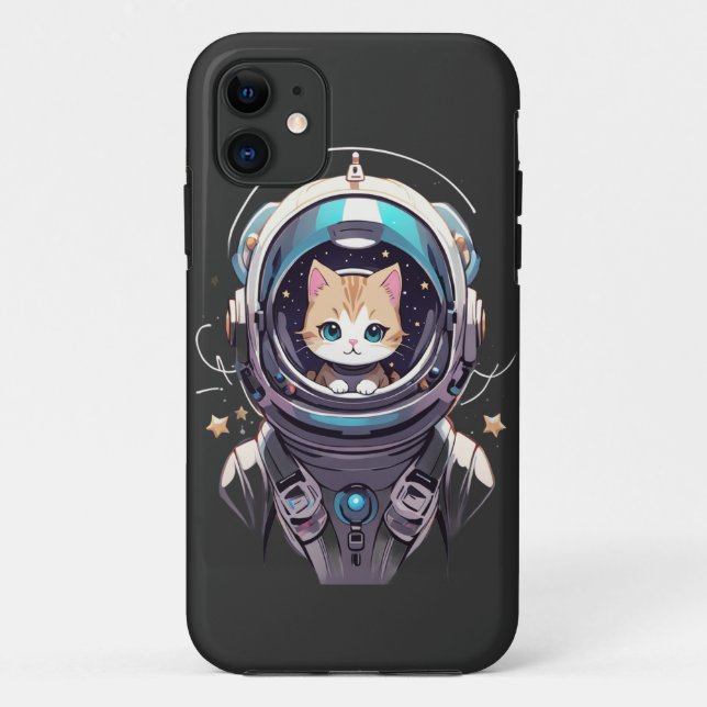 Die letzte Grenze der kosmischen Kitty Case-Mate iPhone Hülle (Rückseite)