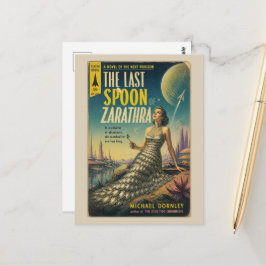 Die letzte Löffel Fantasy SciFi Buchcover Postkarte