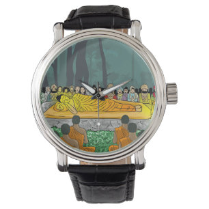 Die letzte Nirvana-Uhr des Buddha Armbanduhr