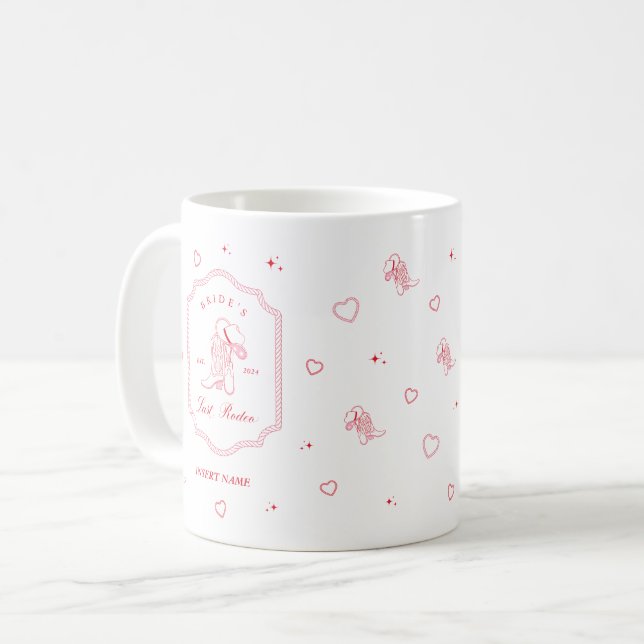 Die letzte Rodeo-Bachelorette von Bride Kaffeetasse (Vorderseite Links)