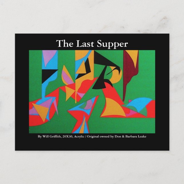 DIE LETZTE SUPPER-POSTKARTE POSTKARTE (Vorderseite)