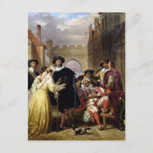 Die letzte Szene von "Les Fourberies de Scapin" Postkarte