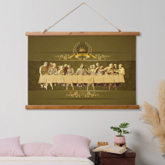 Die letzte Tapisserie aus Oberholz Wandteppich Mit Holzrahmen