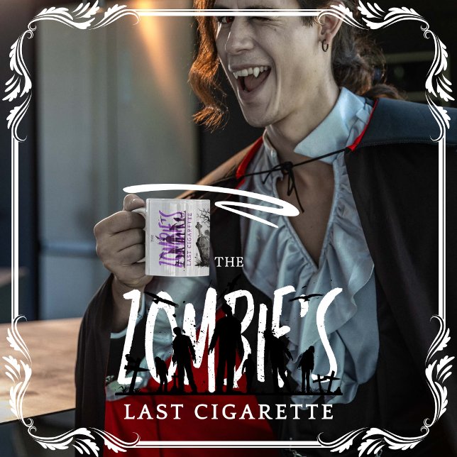 Die letzte Zigarette der Zombie Kaffeetasse (The Zombie's Last Cigarette cover from The Beekeeper Store)