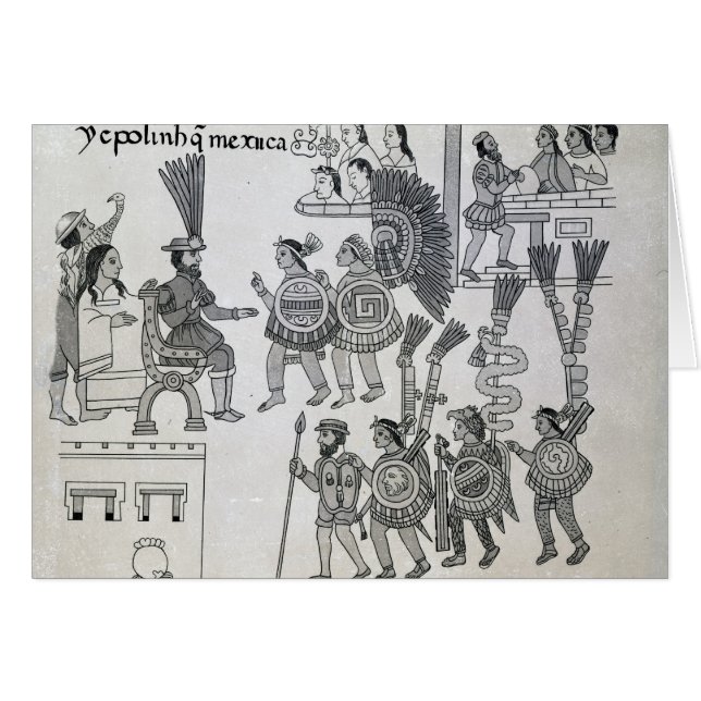 Die letzten aztekischen Kaiser Cuauhtemoc (Vorderseite (Horizontal))