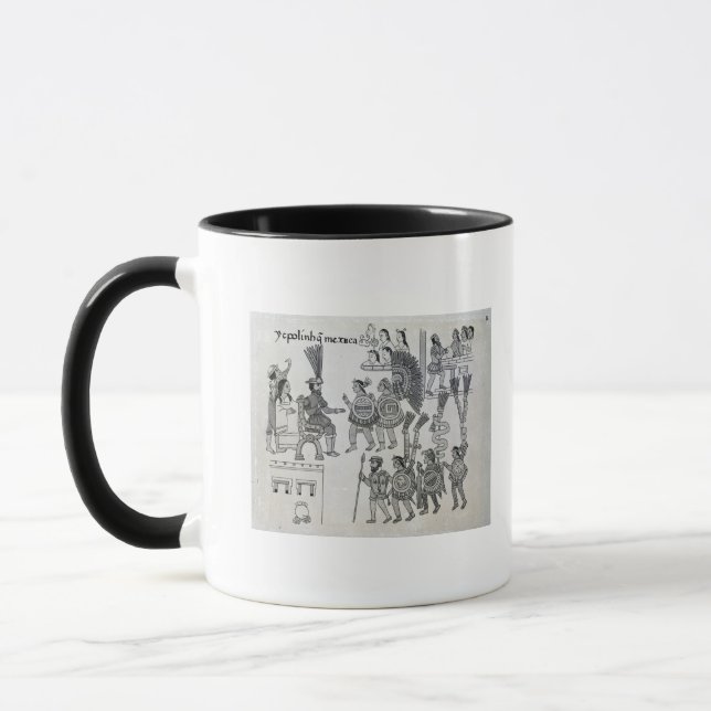 Die letzten aztekischen Kaiser Cuauhtemoc Tasse (Links)