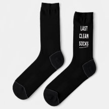 Die letzten sauberen schwarzen Socken