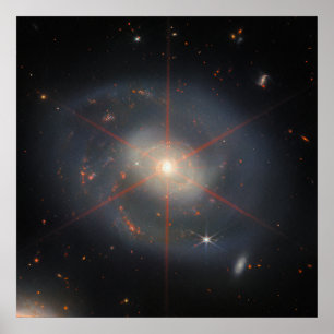 Die leuchtende NGC 7469 Galaxie   JWST Poster