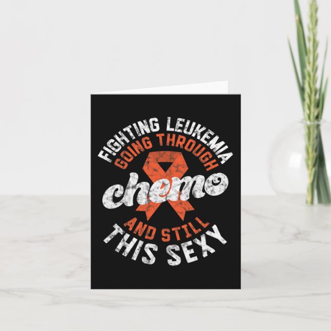 Die Leukämie durch Chemo zu bekämpfen Karte (Vorderseite)