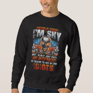 Die Leute denken ich bin schüchtern, aber ich habe Sweatshirt