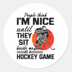 Die Leute denken, ich wäre 39,00 nett, bis sie sic Runder Aufkleber