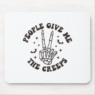 Die Leute geben mir das Skelett-HandHalloween Mousepad