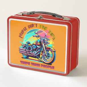 Die Leute machen keine Ausflüge: Vintages Retro St Metall Brotdose