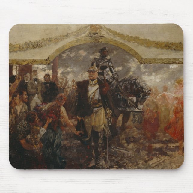 Die Leute übertragen Ehrerbietung nach Bismarck, Mousepad (Vorne)