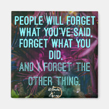 Die Leute vergessen den Magnet