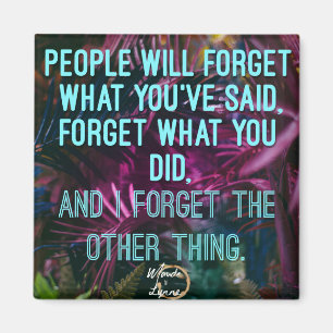 Die Leute vergessen den Magnet