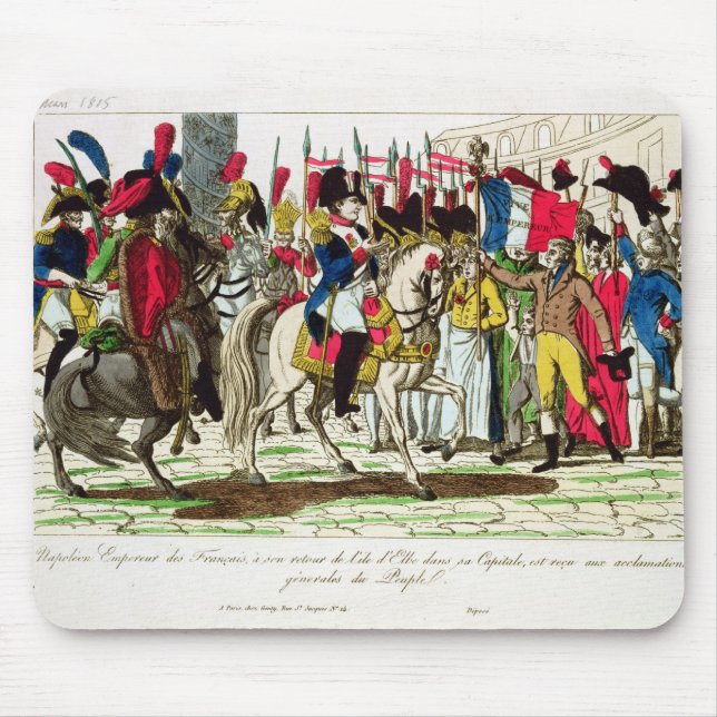 Die Leute von Paris Napoleon anerkennend Mousepad (Vorne)
