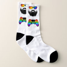 Die LGBT-Pride-Socken des Bärengeeks