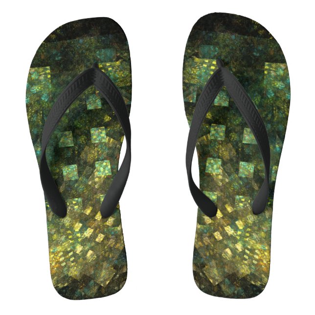 Die Lichter der Abstrakten Kunst der Stadt Flip Flops (Fußbett)