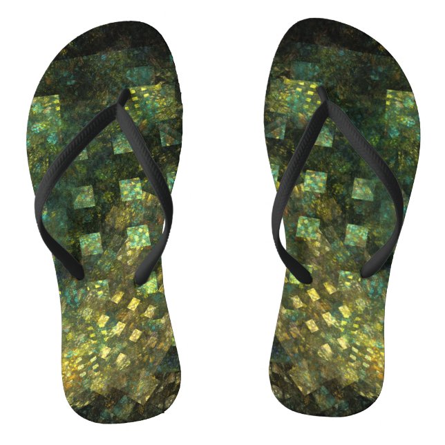 Die Lichter der Abstrakten Kunst der Stadt Flip Flops (Fußbett)