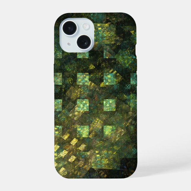 Die Lichter der Abstrakten Kunst der Stadt iPhone 15 Hülle (Rückseite)