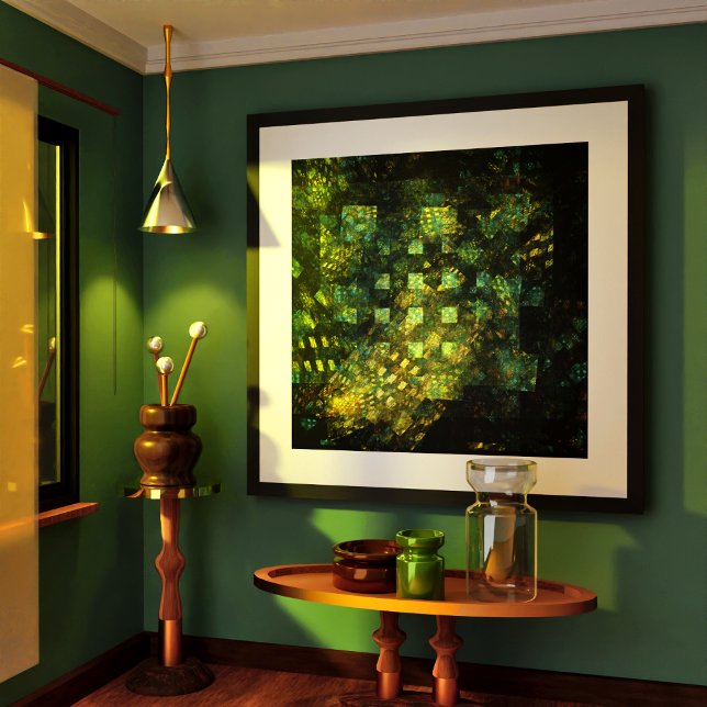 Die Lichter der Abstrakten Kunst der Stadt Poster (Lights in the City Abstract Art Poster)