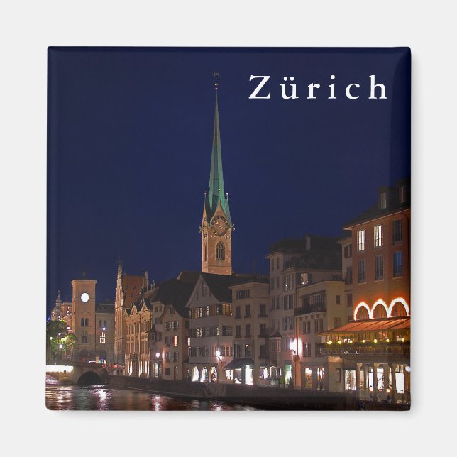Die Lichter des Abends Zürich. Magnet (Vorne)