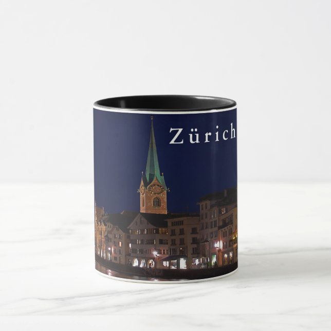 Die Lichter des Abends Zürich Tasse (Zentrum)