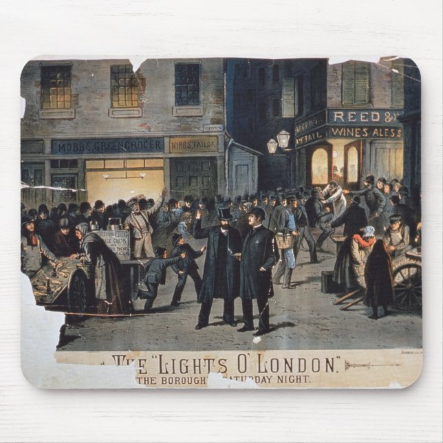 "Die Lichter O" London (Farbelitho) Mousepad (Vorne)