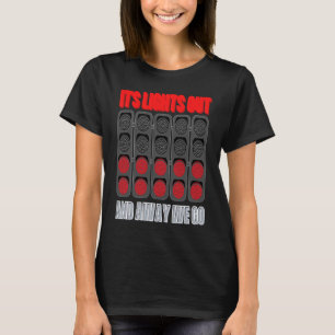 Die Lichter raus und weg fahren wir auf dem Rennwe T-Shirt