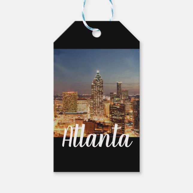 Die Lichter von Atlanta Geschenkanhänger (Vorderseite)