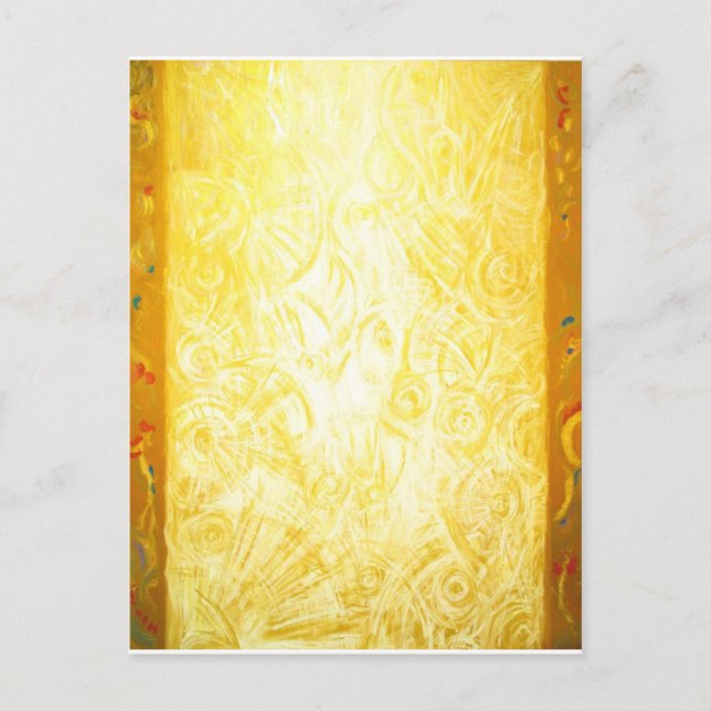 Die Lichtsäule (abstrakte Symbolik) Postkarte (Vorderseite)